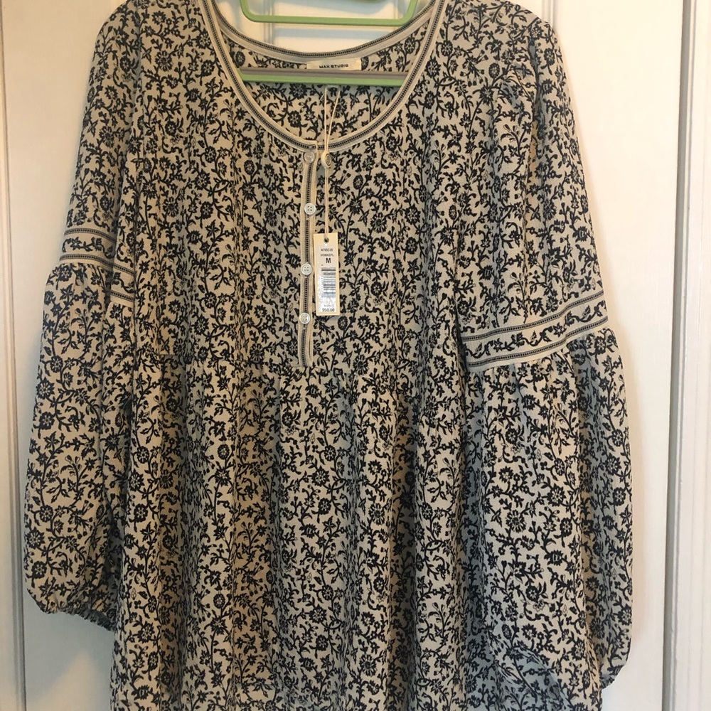 Max Studio Peasant Blouse